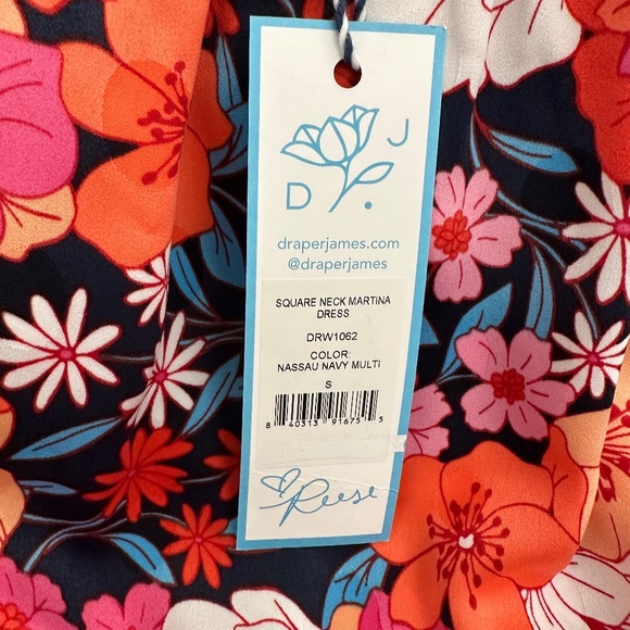 COPY - Draper James Square Neck, Maren Martina Midi Dress in Wildflower Bouquet… - Picture 4 of 6